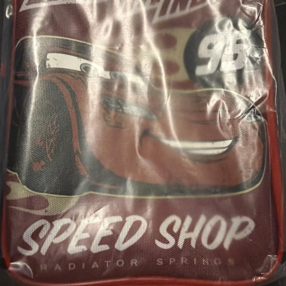 LIGHTNING McQUEEN Insulated Lunch Box DISNEY CARS New NWT Bag
